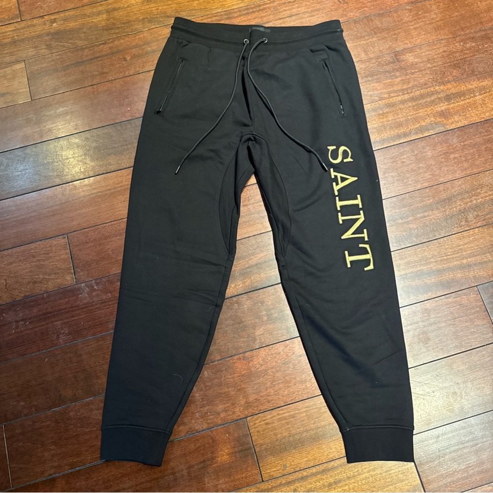 Saint Morta Jogger Sweatpants NWT Size XL Embroidered Stitching High Quality